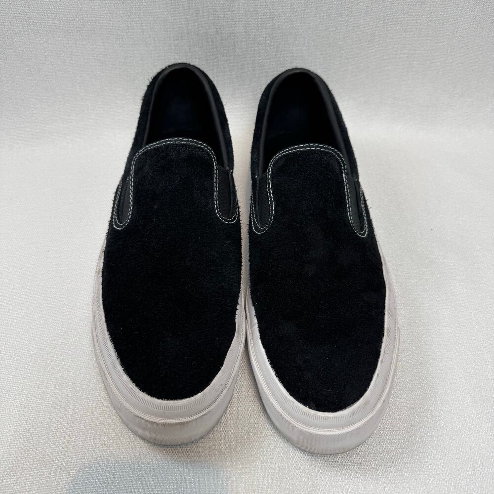 Black Suede Top White Sole Converse One Star CC Slip-On  Size Men 13 Woman 14.5
